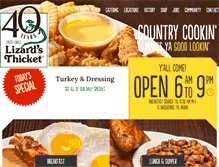 Tablet Screenshot of lizardsthicket.com